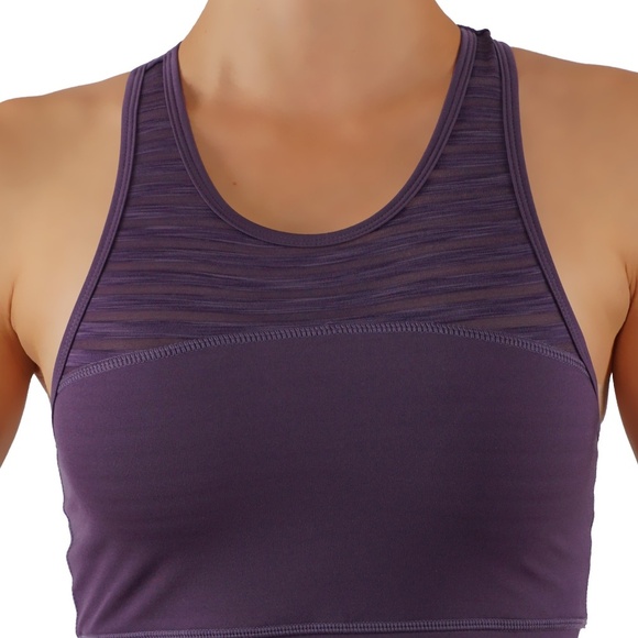 High Impact sports bra At1639 Purple - Picture 2 of 5